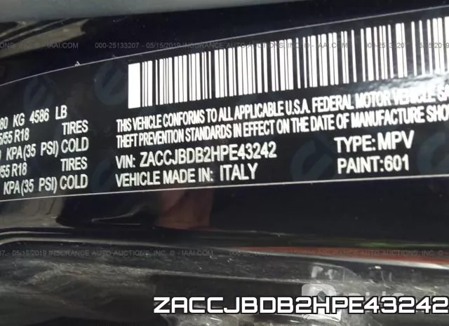 ZACCJBDB2HPE43242 фото 10