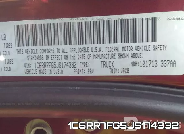 1C6RR7FG5JS174332 фото 10