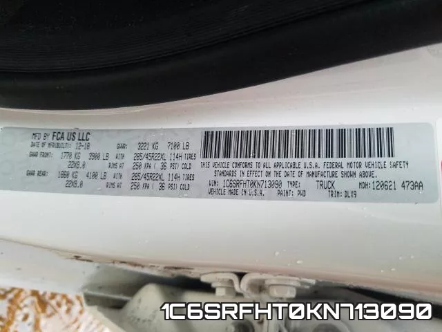 1C6SRFHT0KN713090 фото 2