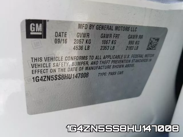 1G4ZN5SS8HU147008 фото 2