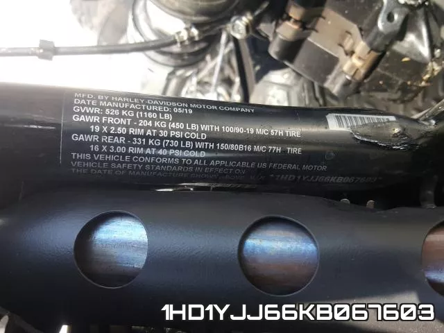 1HD1YJJ66KB067603 фото 2