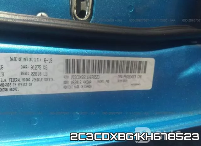 2C3CDXBG1KH678523 фото 10