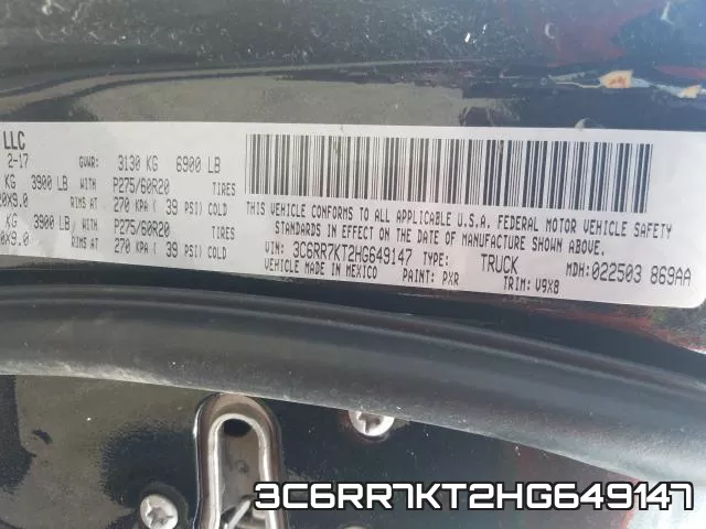 3C6RR7KT2HG649147 фото 2