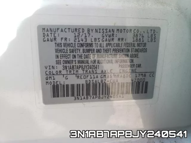 3N1AB7AP8JY240541 фото 2