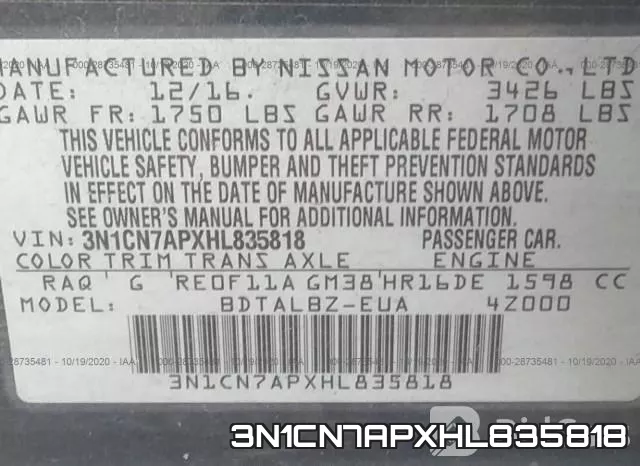 3N1CN7APXHL835818 фото 8