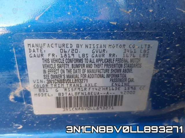 3N1CN8BV0LL893271 фото 2