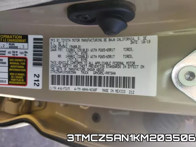 3TMCZ5AN1KM203506 фото 2