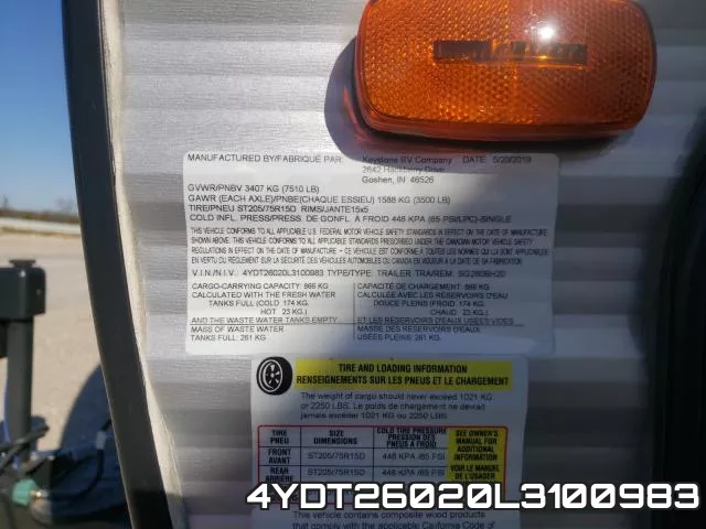 4YDT26020L3100983 фото 2