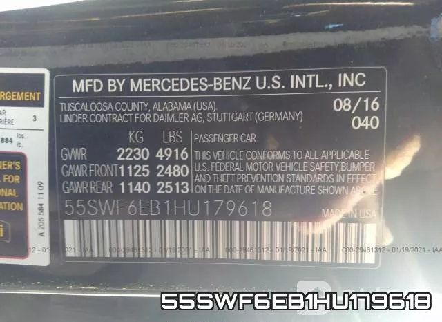55SWF6EB1HU179618 фото 9