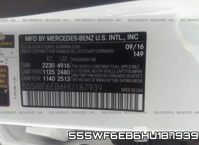 55SWF6EB6HU187939 фото 8