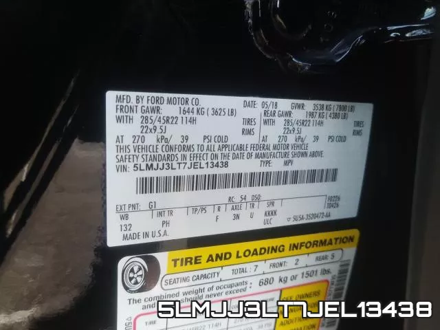 5LMJJ3LT7JEL13438 фото 2