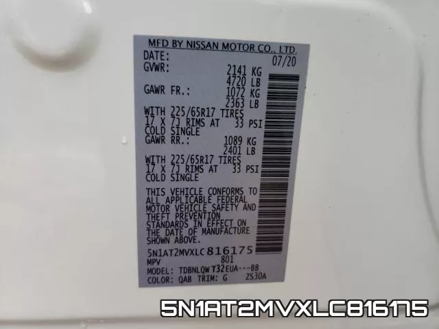 5N1AT2MVXLC816175 фото 2