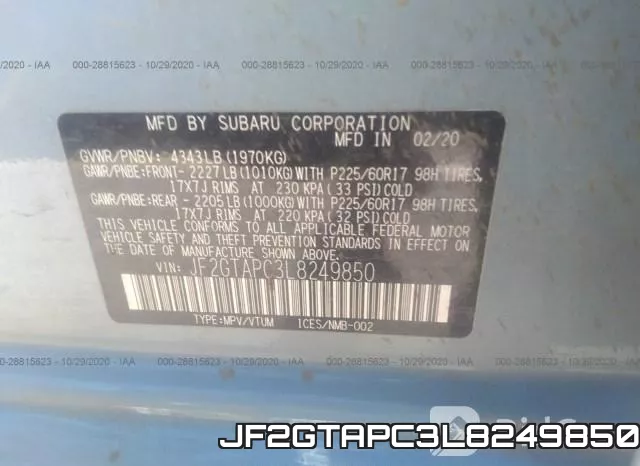 JF2GTAPC3L8249850 фото 9