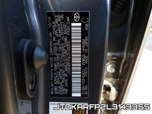 JTDKARFP2L3143355 фото 2