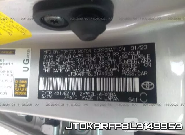 JTDKARFP8L3149953 фото 10