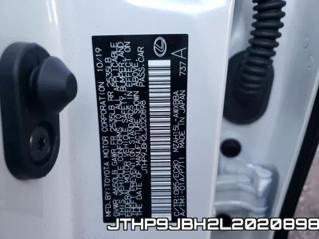 JTHP9JBH2L2020898 фото 2