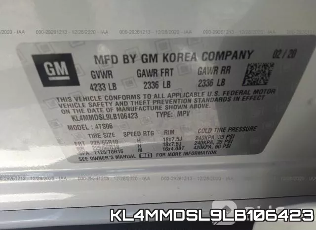 KL4MMDSL9LB106423 фото 9