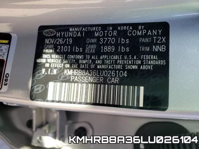 KMHRB8A36LU026104 фото 2