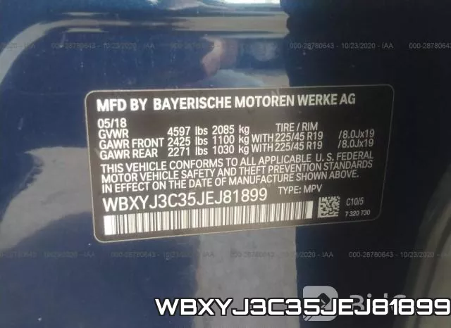 WBXYJ3C35JEJ81899 фото 10