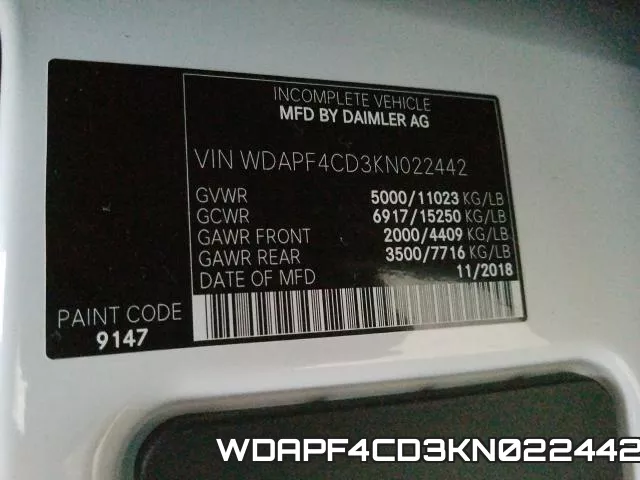 WDAPF4CD3KN022442 фото 2