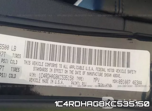 1C4RDHAG8KC535150 фото 10