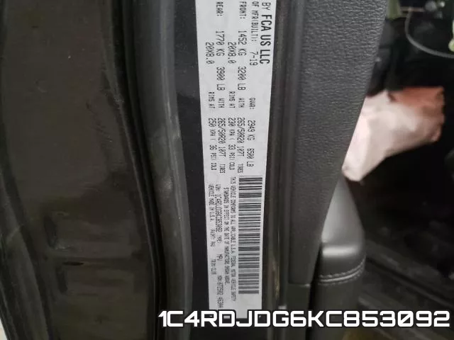 1C4RDJDG6KC853092 фото 2
