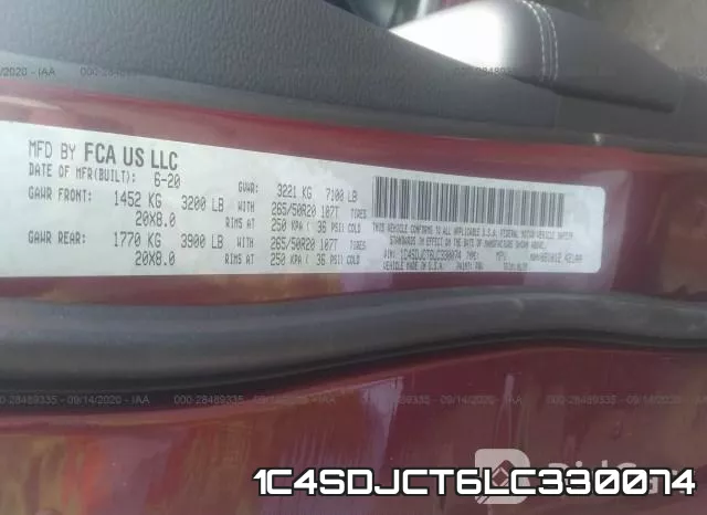 1C4SDJCT6LC330074 фото 10