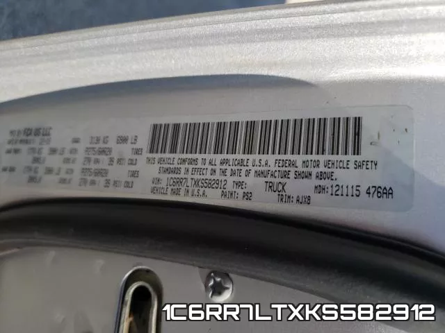 1C6RR7LTXKS582912 фото 2
