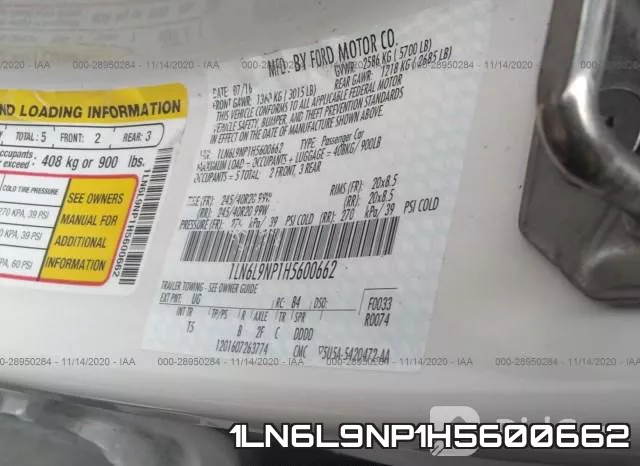 1LN6L9NP1H5600662 фото 10