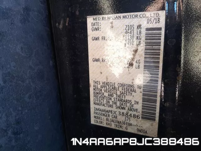 1N4AA6AP8JC388486 фото 2