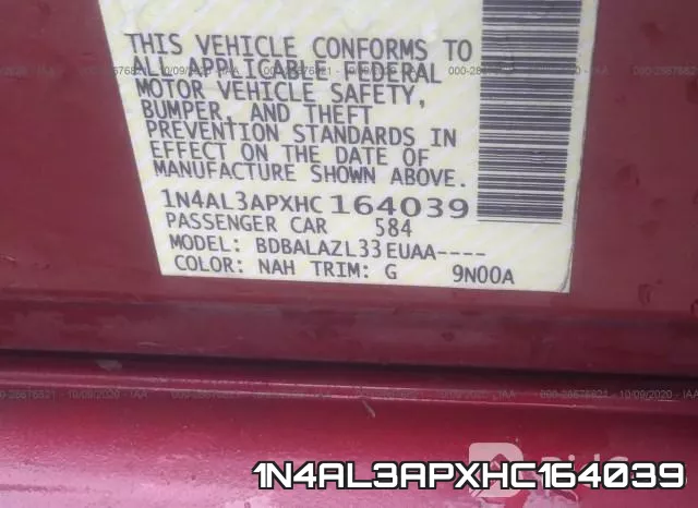 1N4AL3APXHC164039 фото 10