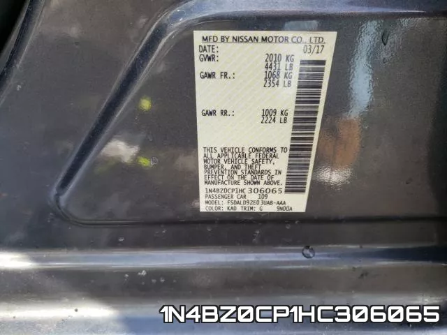 1N4BZ0CP1HC306065 фото 2