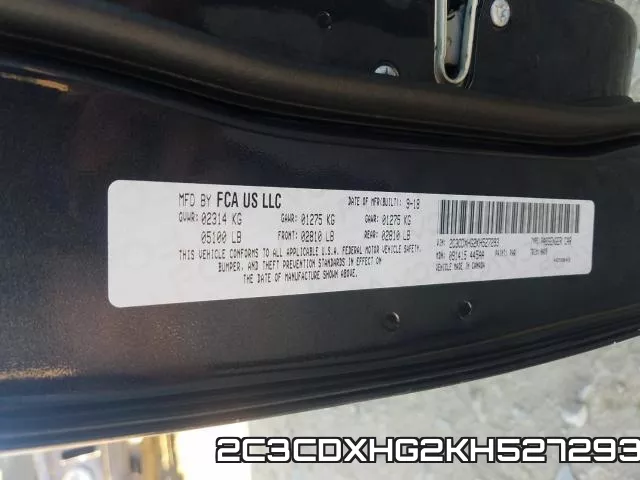 2C3CDXHG2KH527293 фото 2