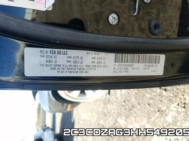 2C3CDZAG3HH549205 фото 2