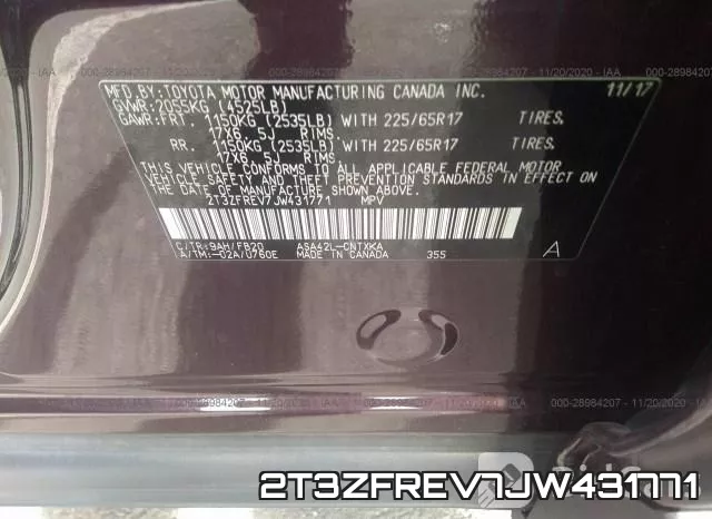 2T3ZFREV7JW431771 фото 9