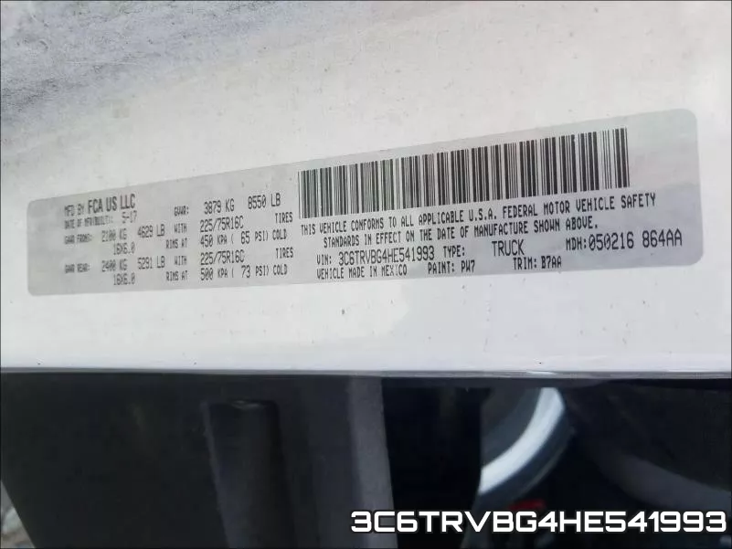 3C6TRVBG4HE541993 фото 2