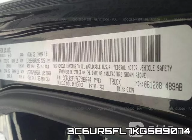 3C6UR5FL7KG589074 фото 9