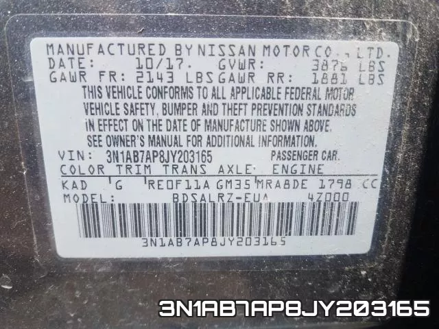 3N1AB7AP8JY203165 фото 2