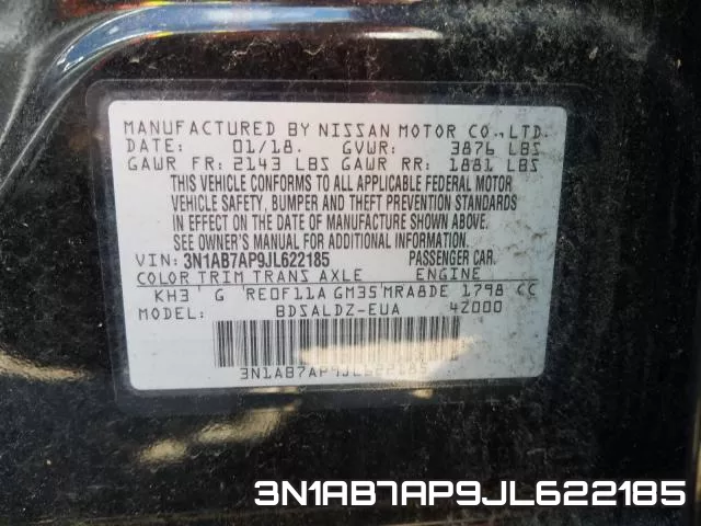 3N1AB7AP9JL622185 фото 2
