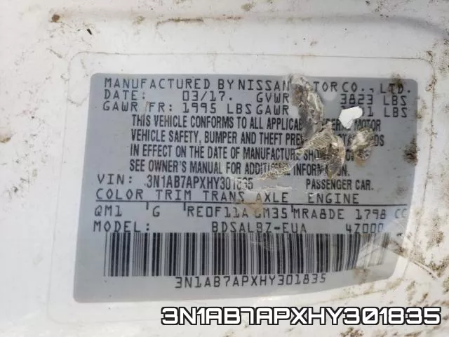 3N1AB7APXHY301835 фото 2