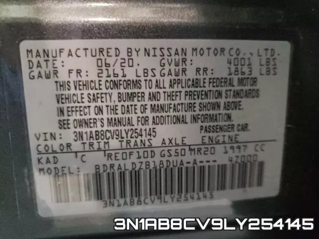 3N1AB8CV9LY254145 фото 2