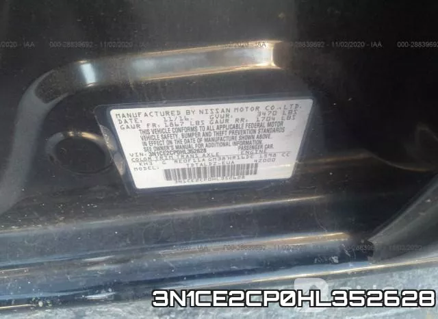3N1CE2CP0HL352628 фото 9