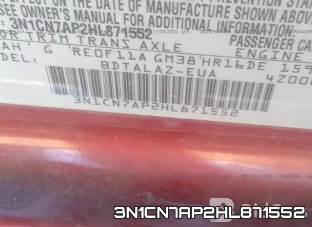3N1CN7AP2HL871552 фото 9
