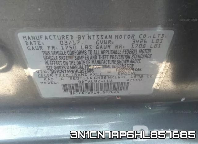 3N1CN7AP6HL857685 фото 10