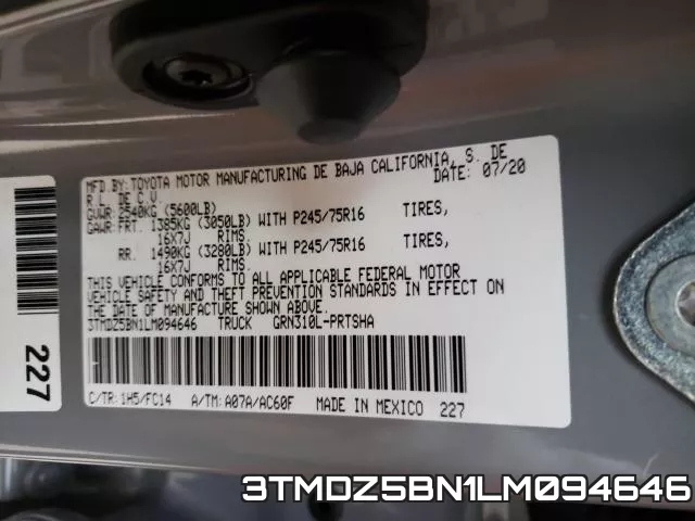 3TMDZ5BN1LM094646 фото 2