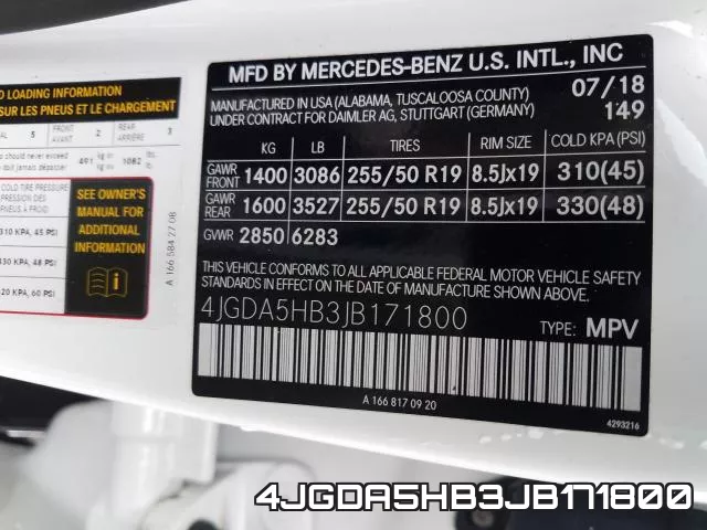 4JGDA5HB3JB171800 фото 2