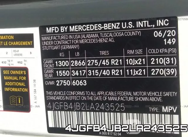 4JGFB4JB2LA243525 фото 9