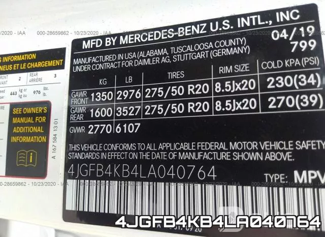 4JGFB4KB4LA040764 фото 10
