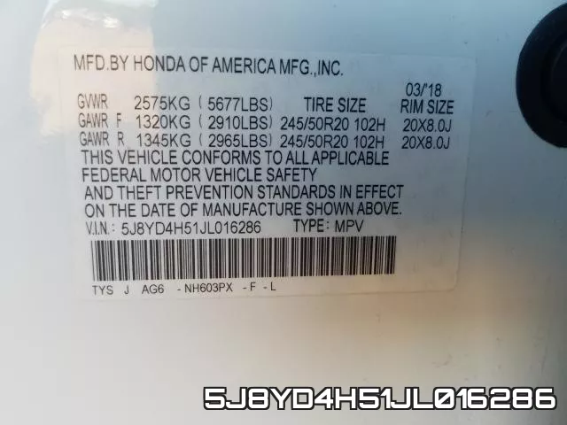 5J8YD4H51JL016286 фото 2
