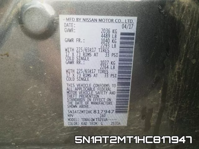 5N1AT2MT1HC817947 фото 2